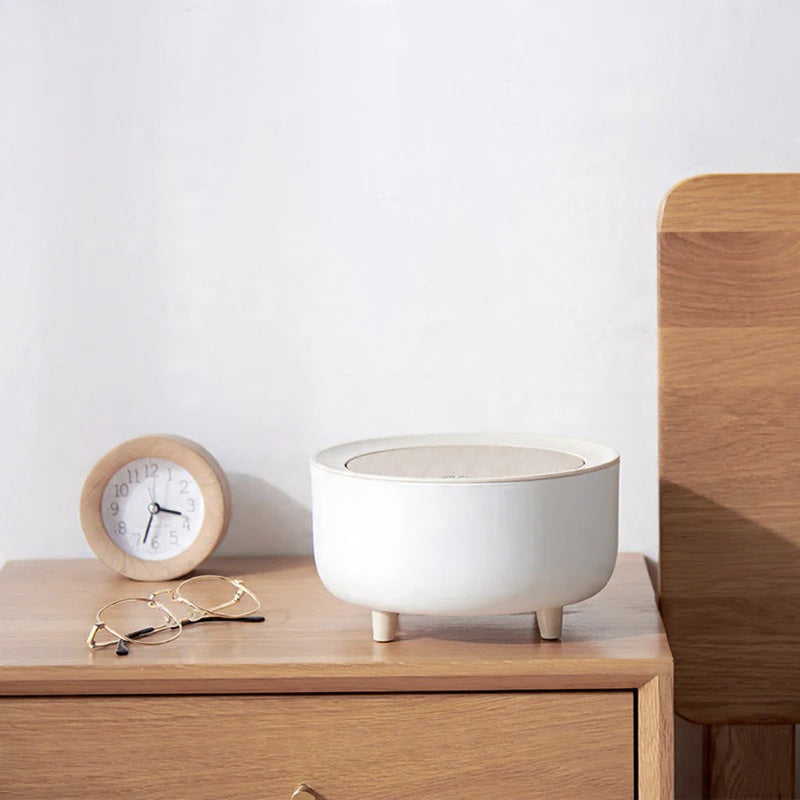 Mini skraldespand i træ til bordplader