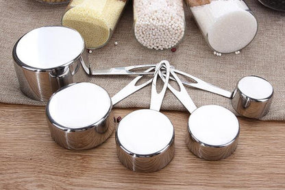 Måleskesæt i rustfrit stål