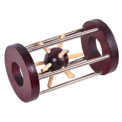 Luban Lock træpuslespil med burr