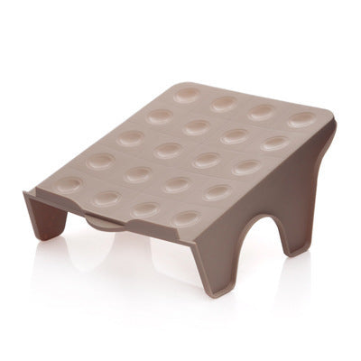 Kreativt dobbeltlags skoopbevaringsstativ