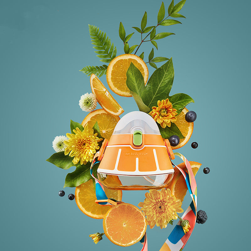 Sød babykop med sugerør (260 ml) 