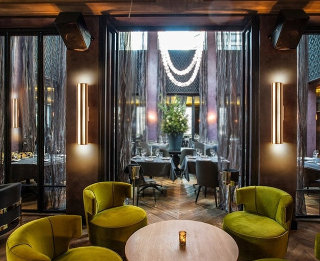 Vintage LED-væglampe i jern 