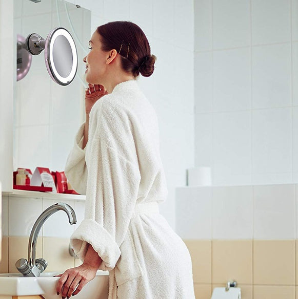 10X LED makeupspejl med svanehals