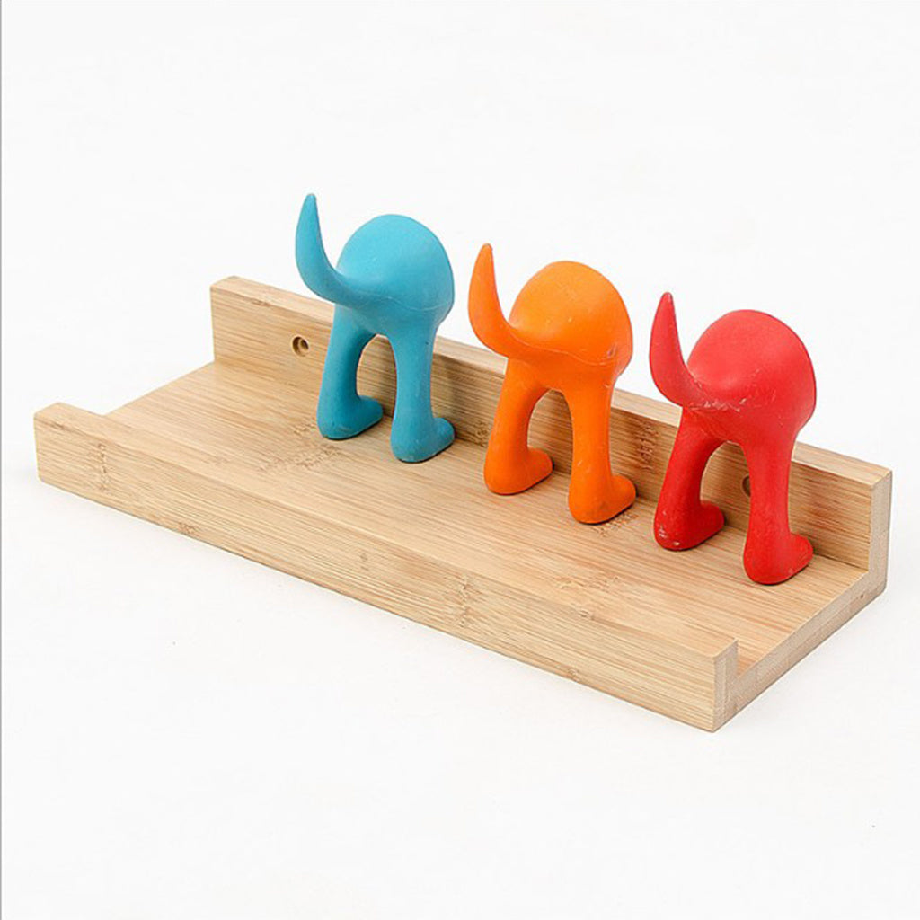 Vægmonteret træhylde