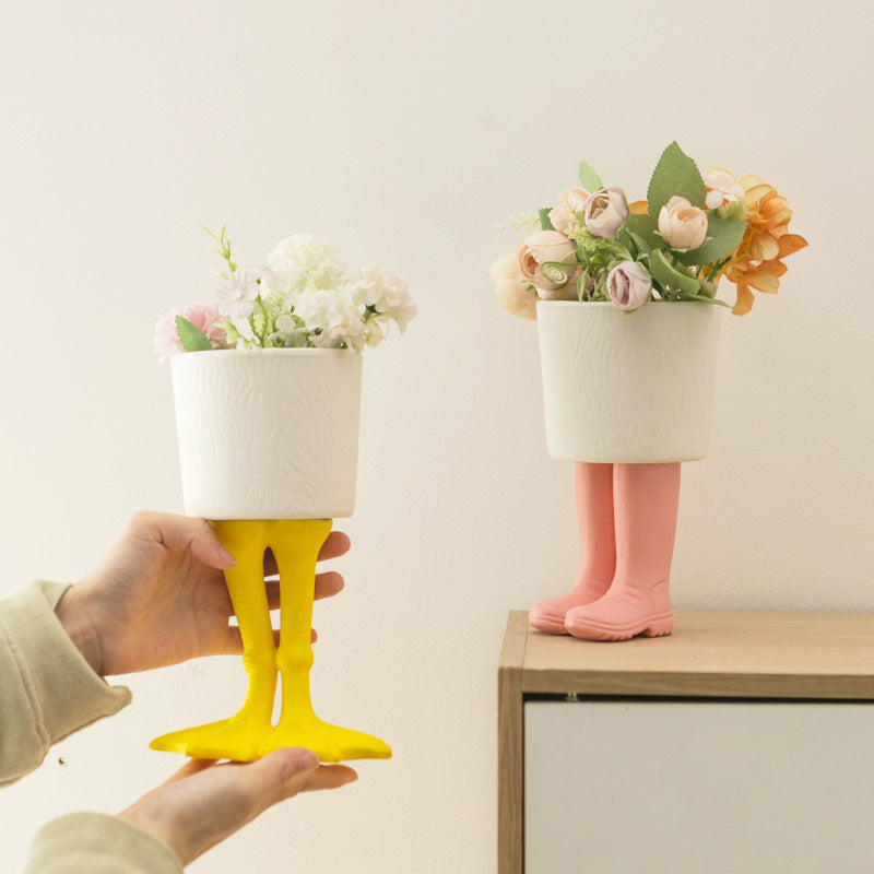 Tegneserie keramisk urtepotte 