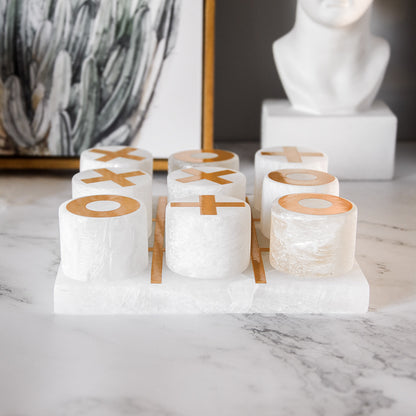 Marmor skakbræt dekoration