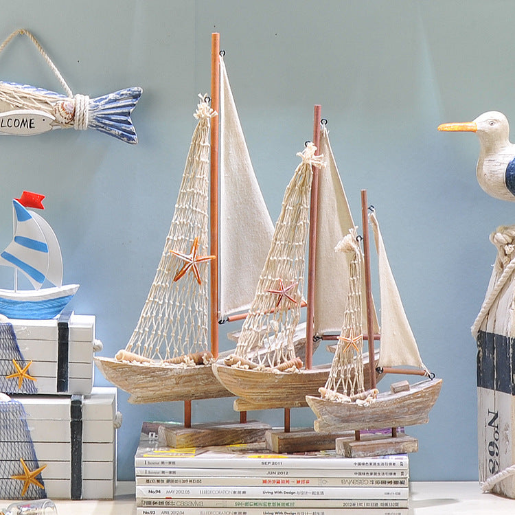 Antik fiskerbådsdekoration