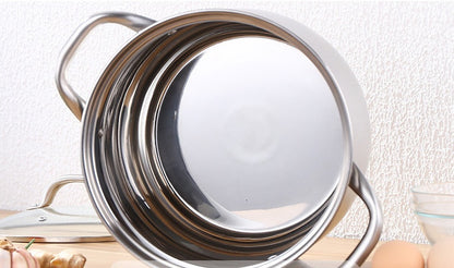 304 Rustfrit Stål Dobbeltbundet Suppegryde