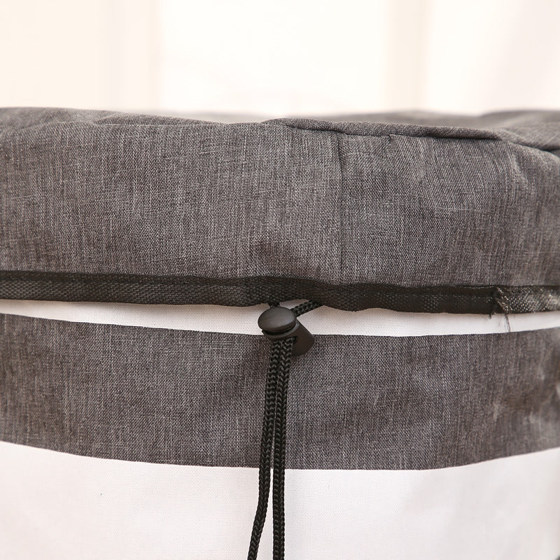 Stribet opbevaringstaske til legetøj til børn 