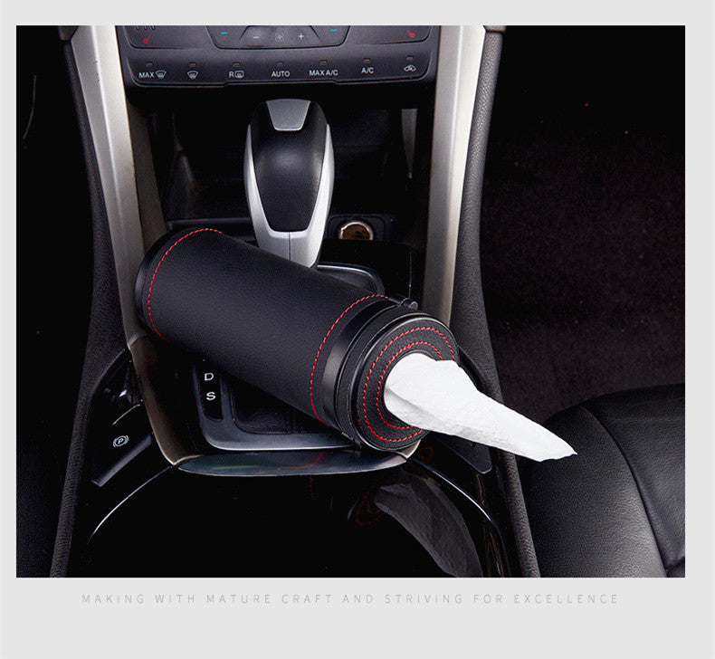 Multifunktionel cylinderformet servietæske