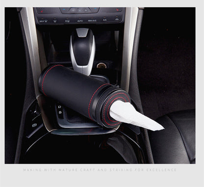 Multifunktionel cylinderformet servietæske