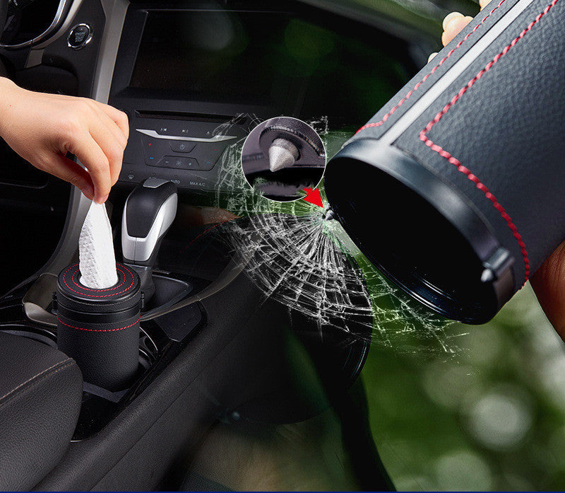 Multifunktionel cylinderformet servietæske