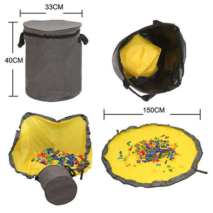 Stribet opbevaringstaske til legetøj til børn 