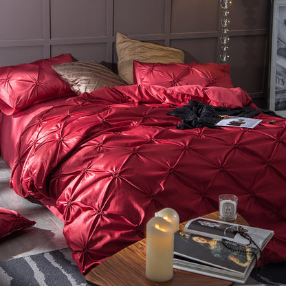 SilkGlow satin sengesæt