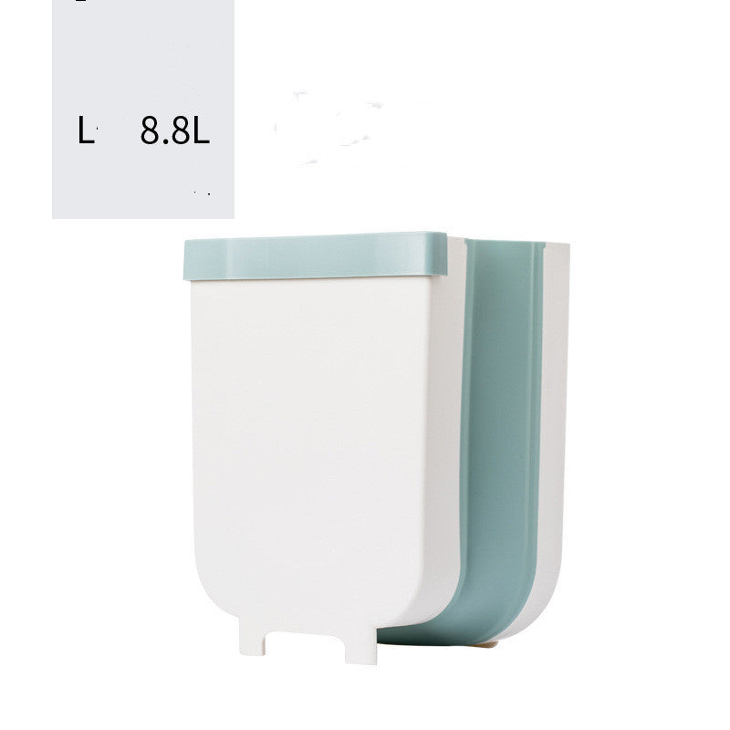 Sammenklappelig skraldespand til skabslåge