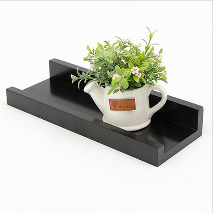 Vægmonteret træhylde