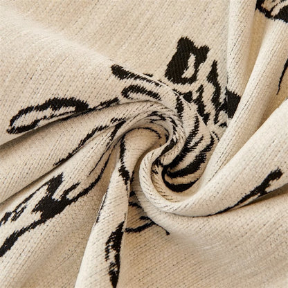 Ridsefast chenille sofabetræk