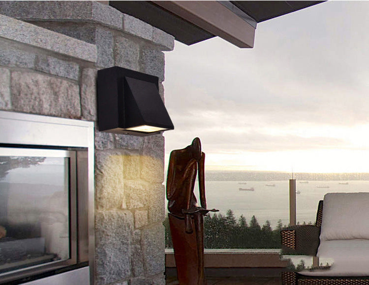 Vandtæt LED-væglampe i glas 