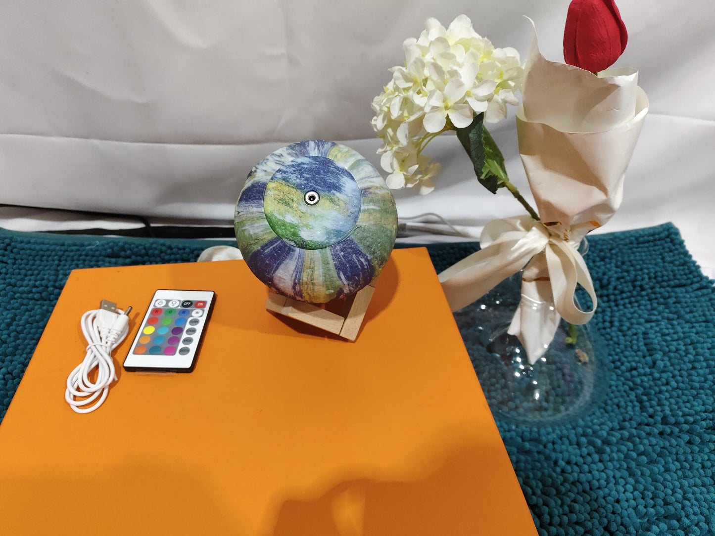 3D Jord- og Månelampe