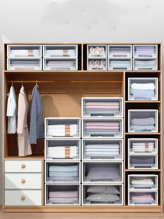 Opbevaringsboks i plastikskuffe