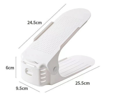 Justerbar dobbeltlags skohylde