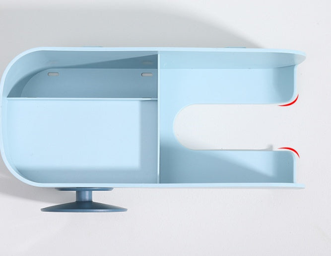 Vægmonteret badeværelsesorganiseringsstativ