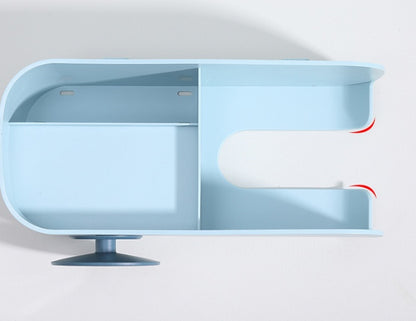 Vægmonteret badeværelsesorganiseringsstativ