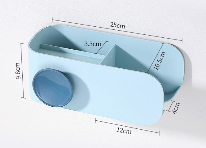 Vægmonteret badeværelsesorganiseringsstativ