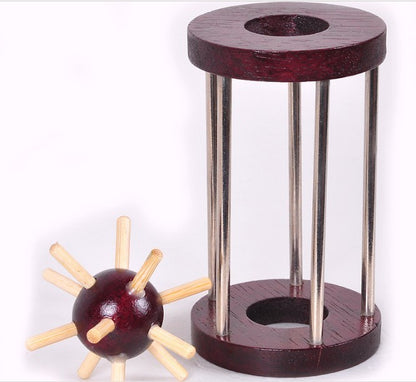 Luban Lock træpuslespil med burr