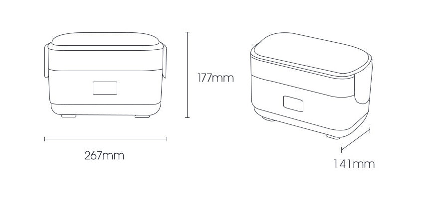 Elektrisk varm madkasse