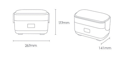Elektrisk varm madkasse