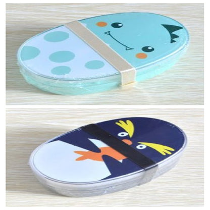 Mikrobølgeovnssikker madkasse med dobbelt lag