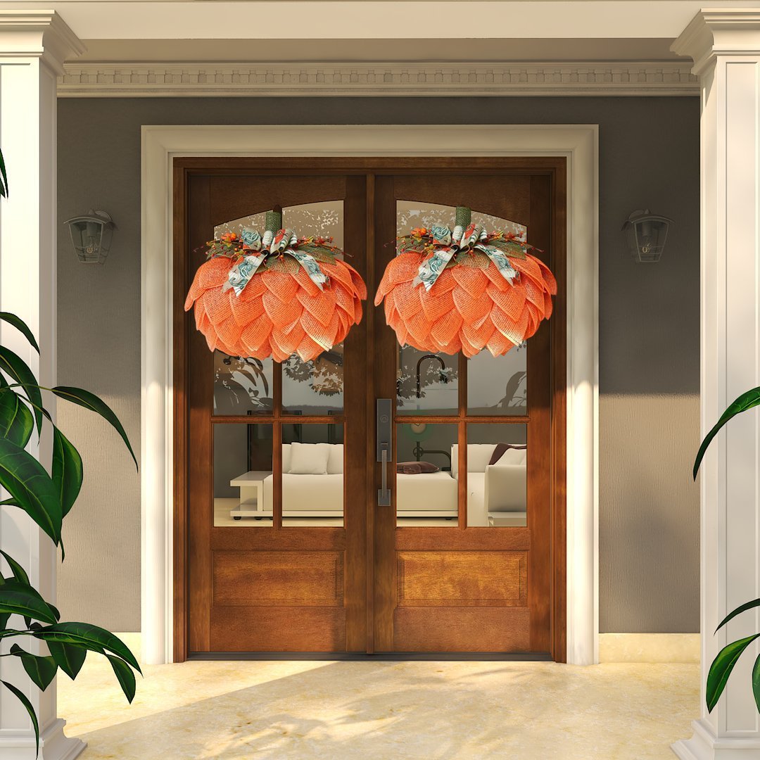 Halloween Græskar Krans Dekoration