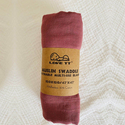 Bambus bomuld baby wrap håndklæde 