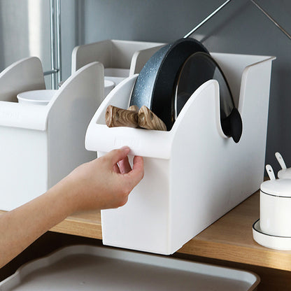 Køkkengrydelåg og opbevaringsboks med remskive