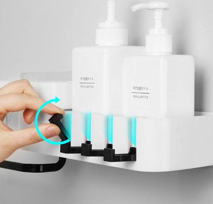 Multifunktionel hjørneopbevaringshylde