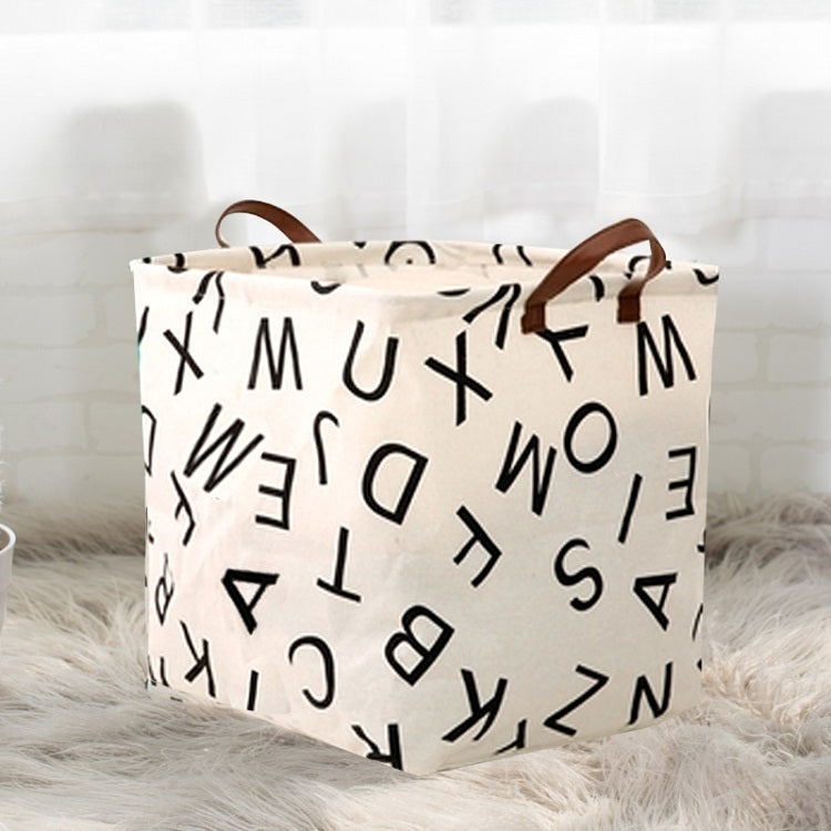 Sammenklappelig opbevaringsboks til tøj i bomuld og hør 