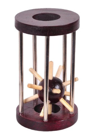 Luban Lock træpuslespil med burr