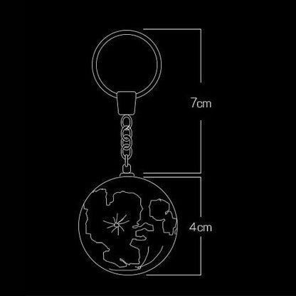 Månelampe nøglering