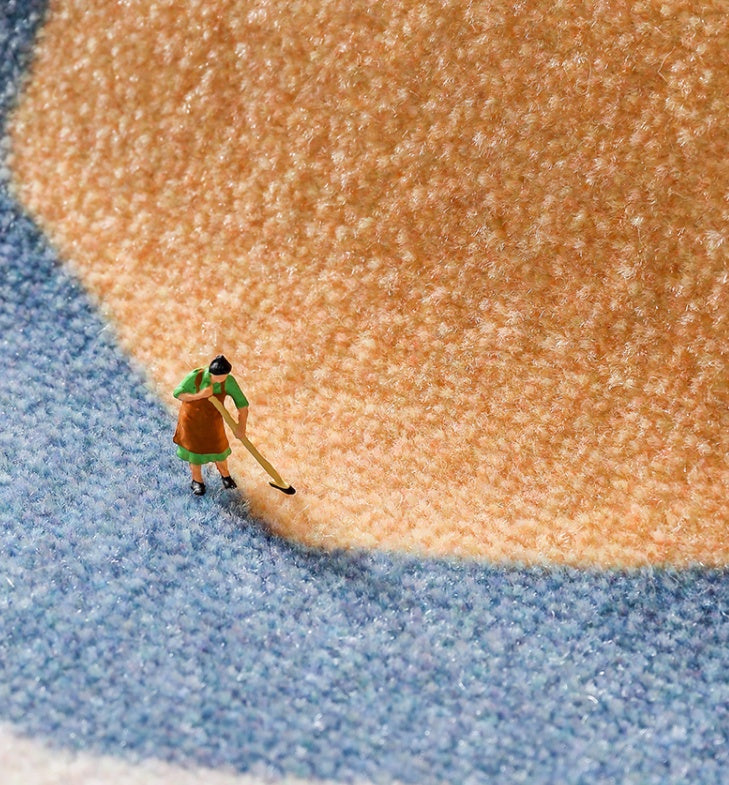 Geometrisk absorberende gulvmåtte