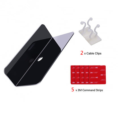 3-delt svævende væghyldesæt i akryl