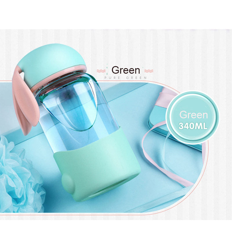 Børne Kanin Glas Vandflaske