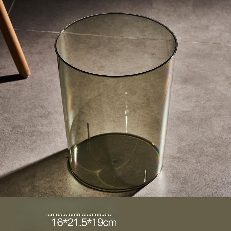 Gennemsigtig skraldespand til husholdningen