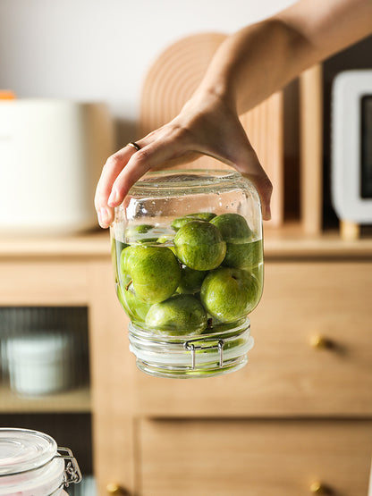 CrystalLock opbevaringskrukke i glas 