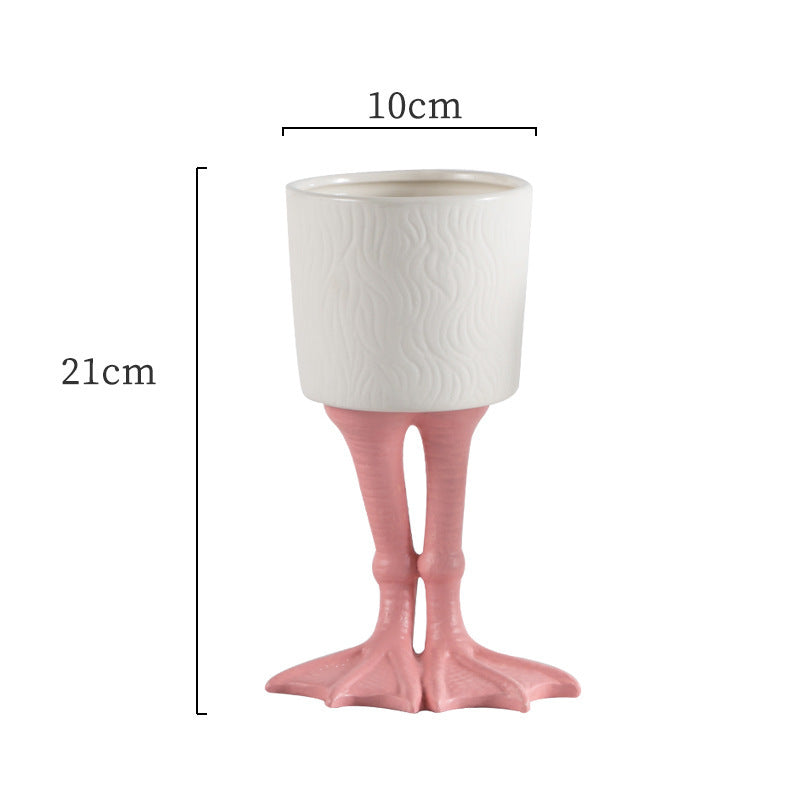 Tegneserie keramisk urtepotte 