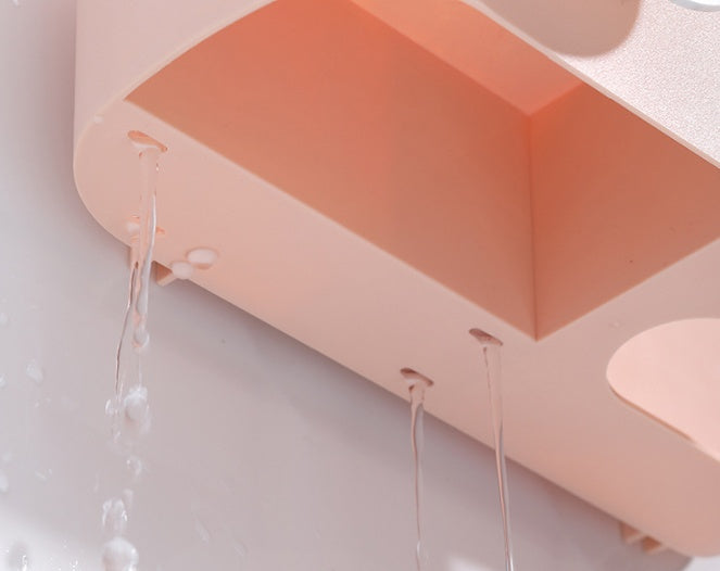 Vægmonteret badeværelsesorganiseringsstativ