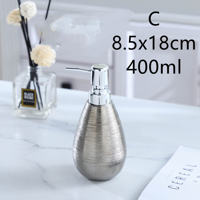 Børstet keramisk badeværelsessæt