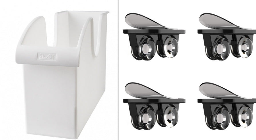 Køkkengrydelåg og opbevaringsboks med remskive