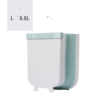 Sammenklappelig skraldespand til skabslåge