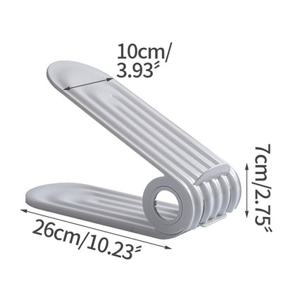 Dobbeltlags justerbar skoopbevaringsstativ